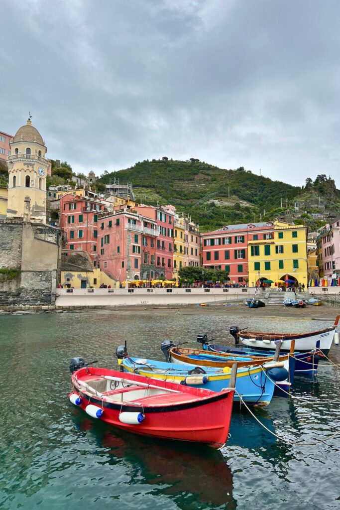 Fishing boats in Cinque Terre, Italy