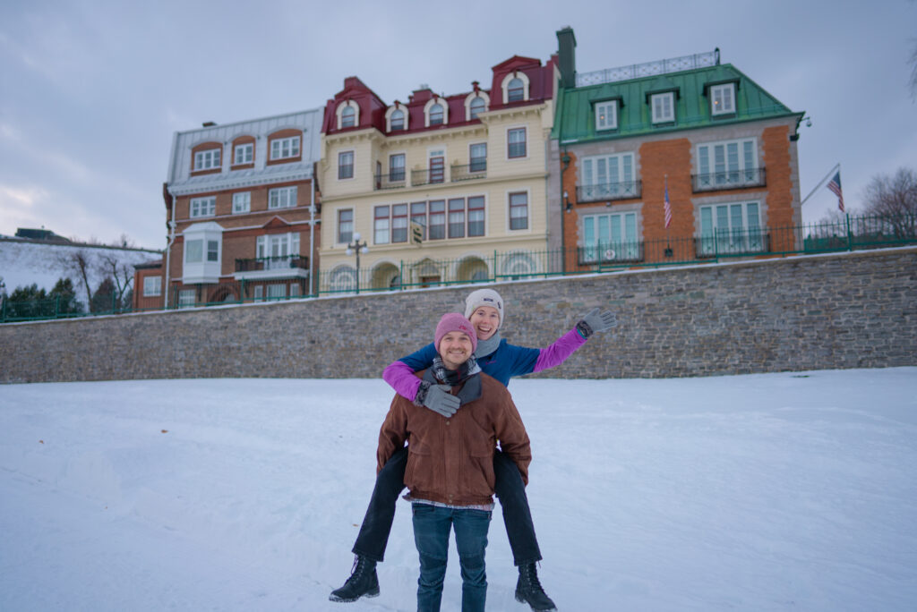 couple in Quebec City, Canada