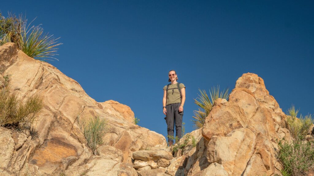 Woman Hiking in Big Bend National Park