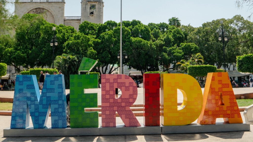 Merida Sign, Plaza Grande Mexico