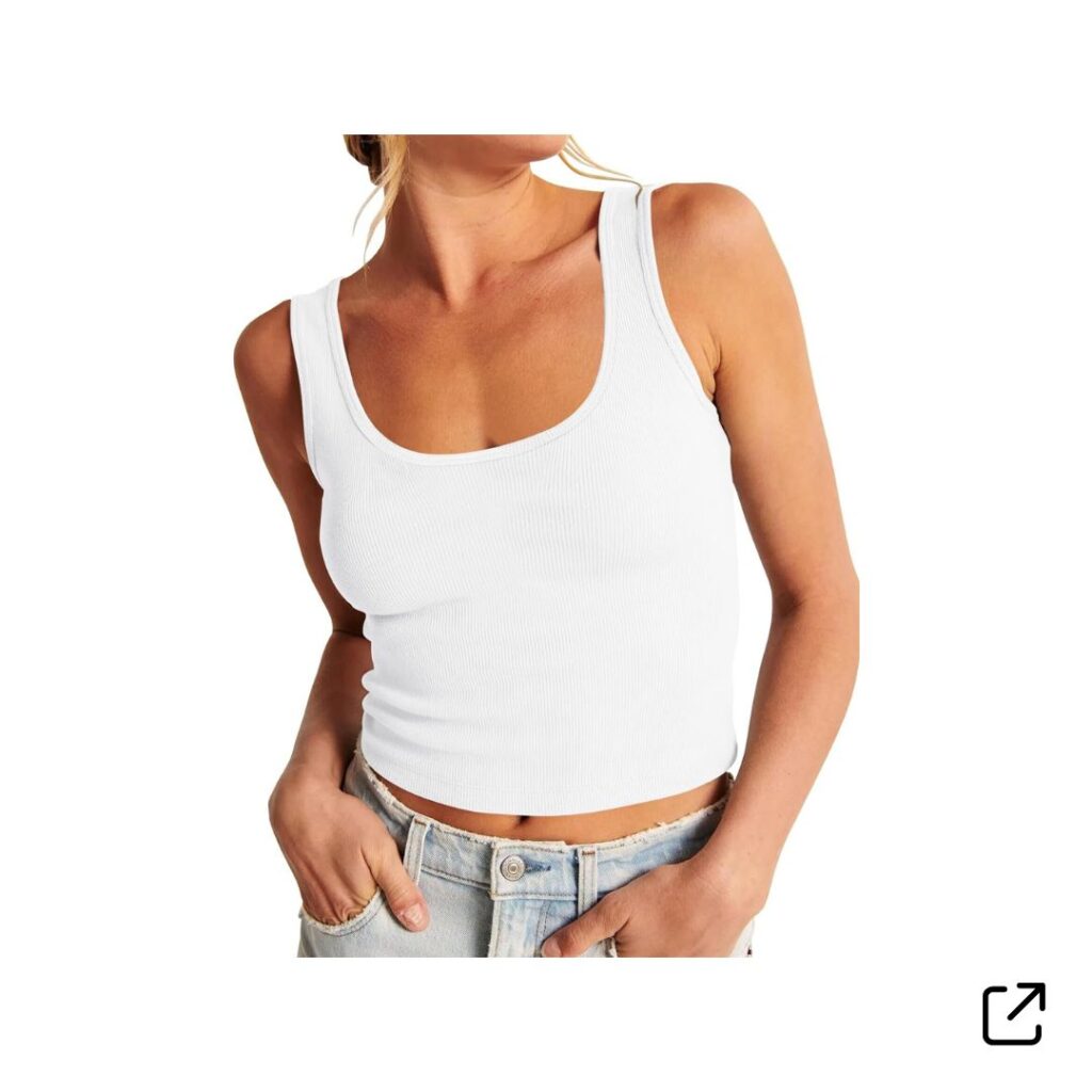 Womens White Tank Top