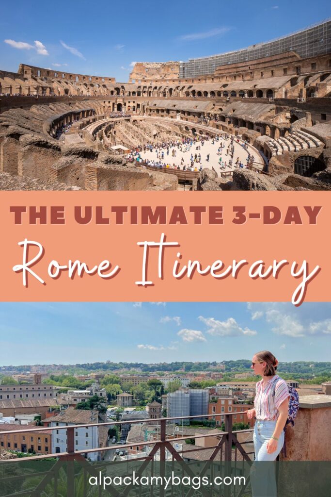 3 Day Rome Itinerary - Pinterest Cover