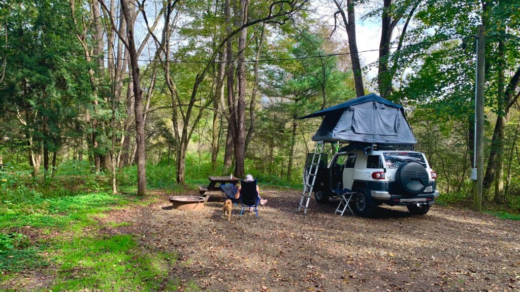 FJ Cruiser Rooftop Tent Camping