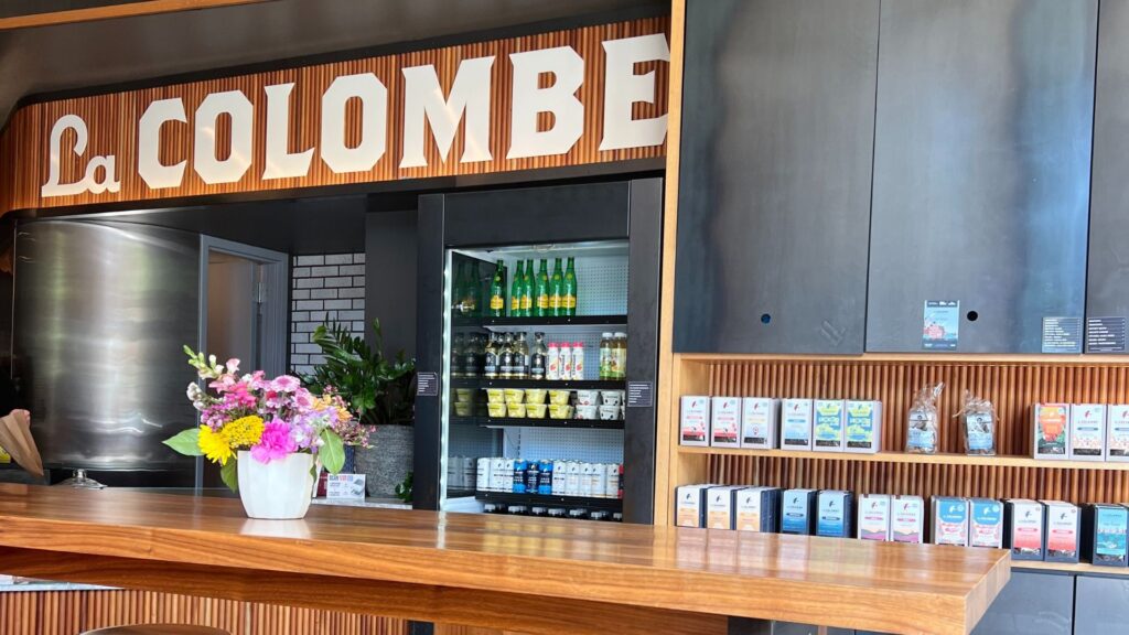 La Colombe coffee shop sign in Chicago