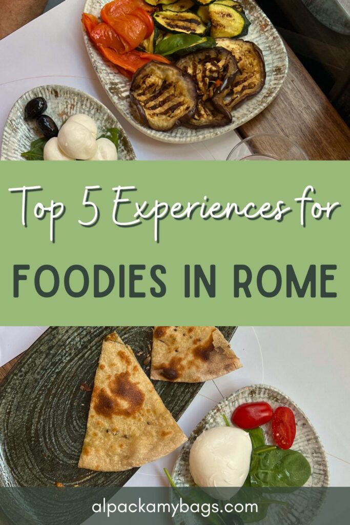 Rome for Foodies Pinterest Cover