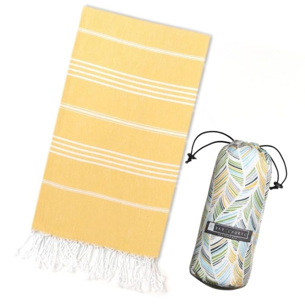 Turkish Beach Towel with Travel Bag