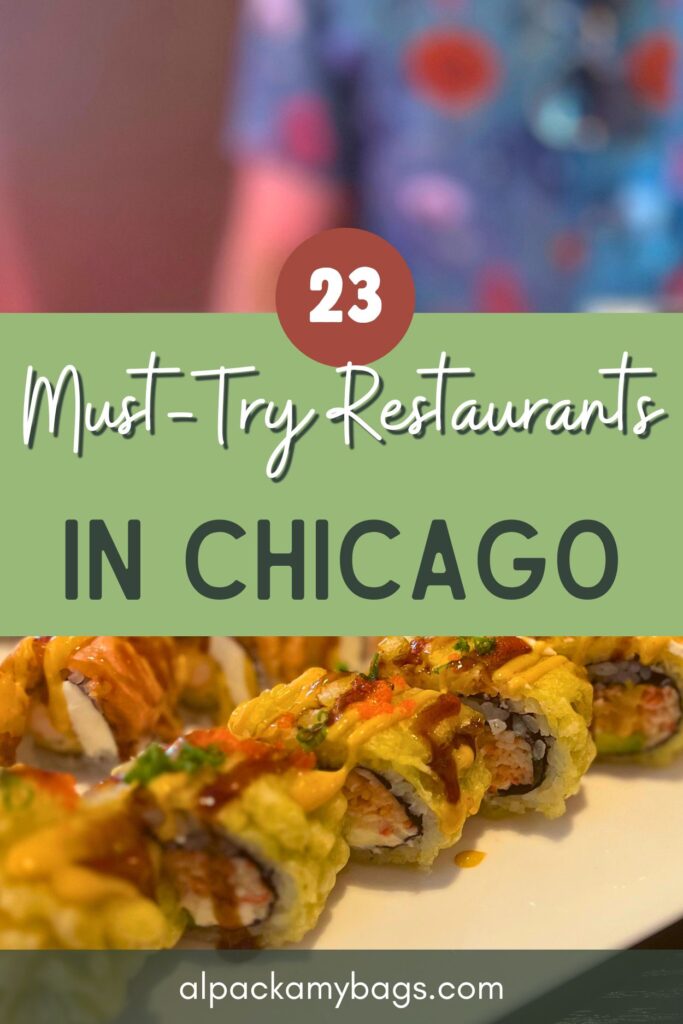 Fun Restaurants in Chicago - Pinterest Cover