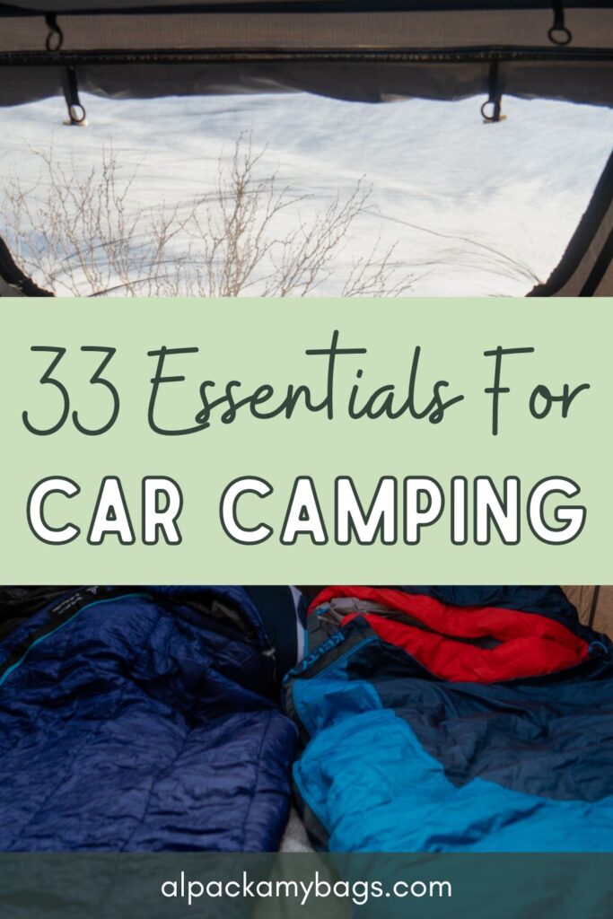 Car Camping Essentials Pinterest Cover Alpacka My Bags