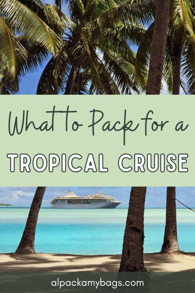 Caribbean Cruise Packing List Pinterest Cover