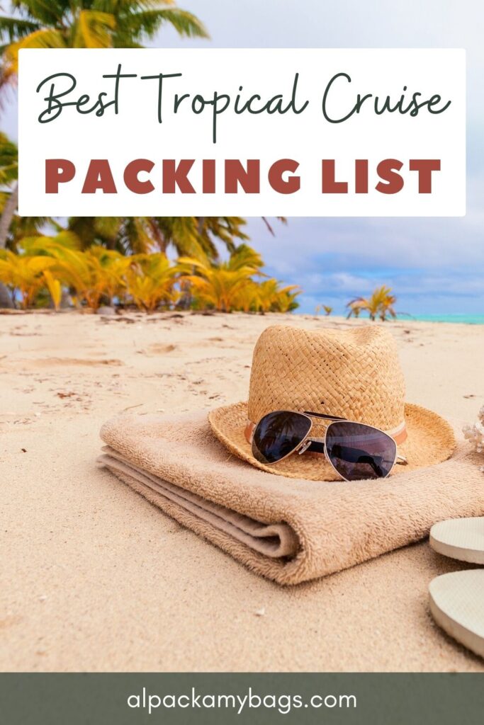 Caribbean Cruise Packing List Pinterest Cover