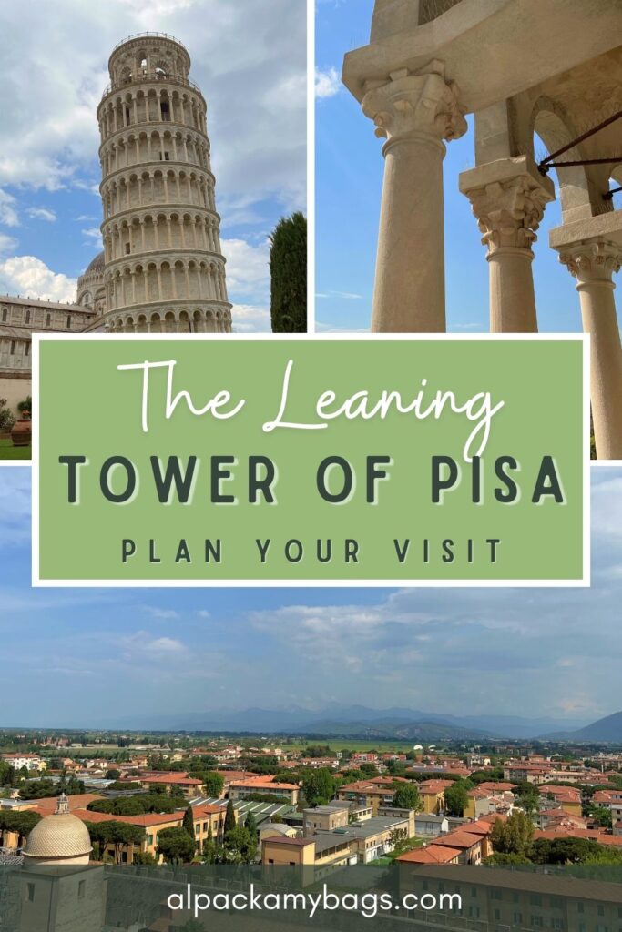 Climbing the leaning tower of pisa pinterest cover