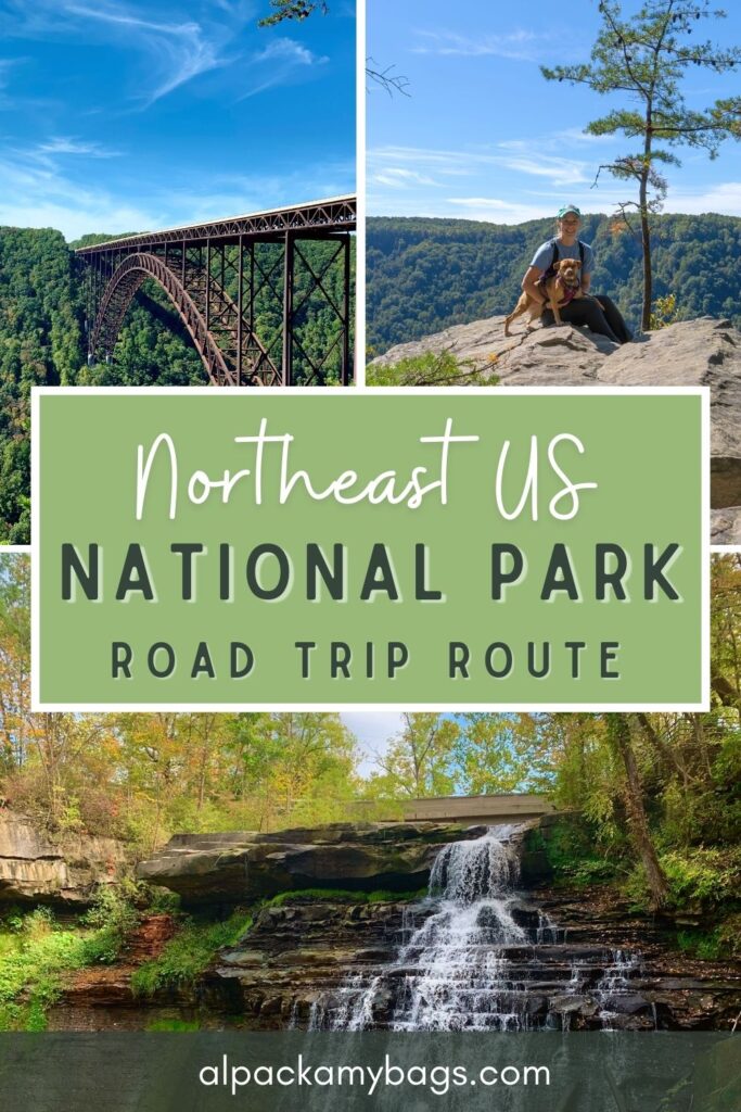 Northeast National Park Road Trip pinterest cover