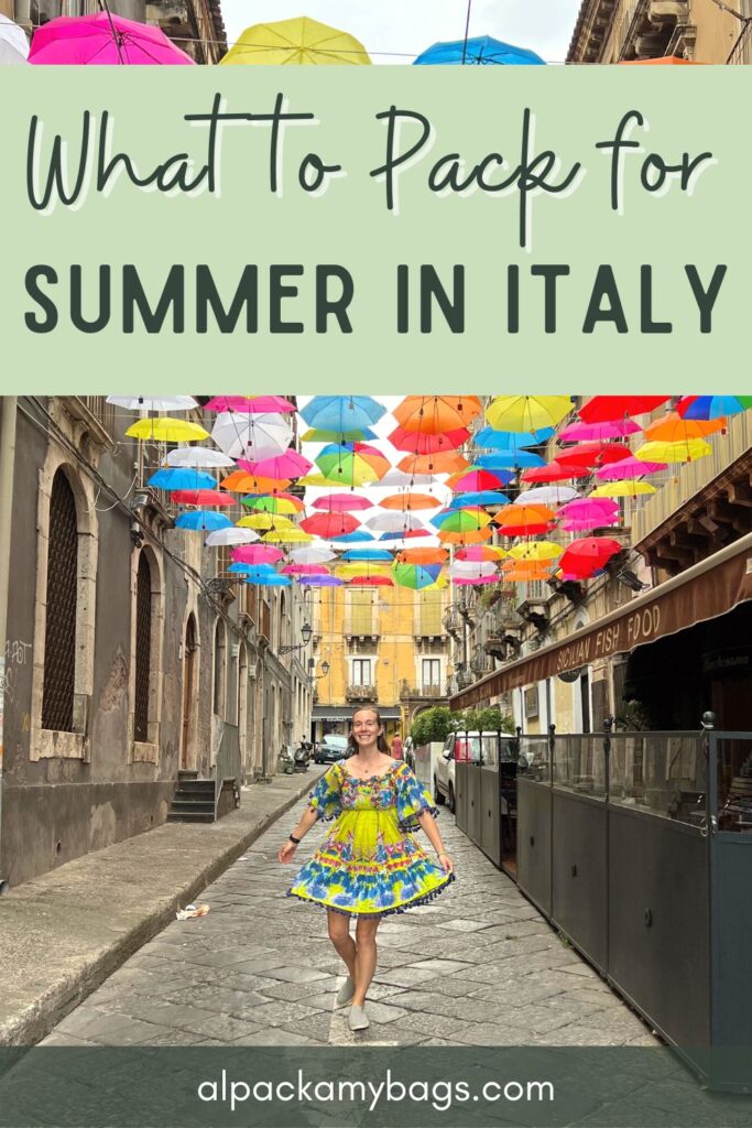 What to Pack for Italy in Summer - Pinterest Cover