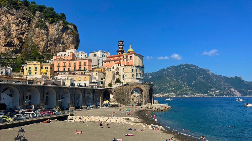 Beach in Atrani, Amalfi Coast, Italy