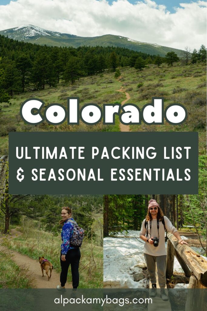 Packing List for Colorado Pin Cover