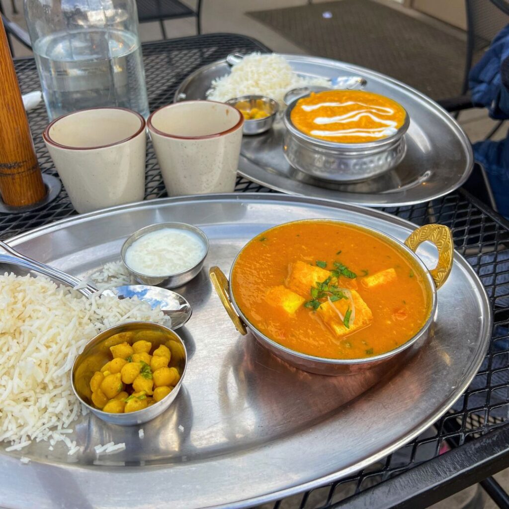 Curry dinner in Estes Park Colorado