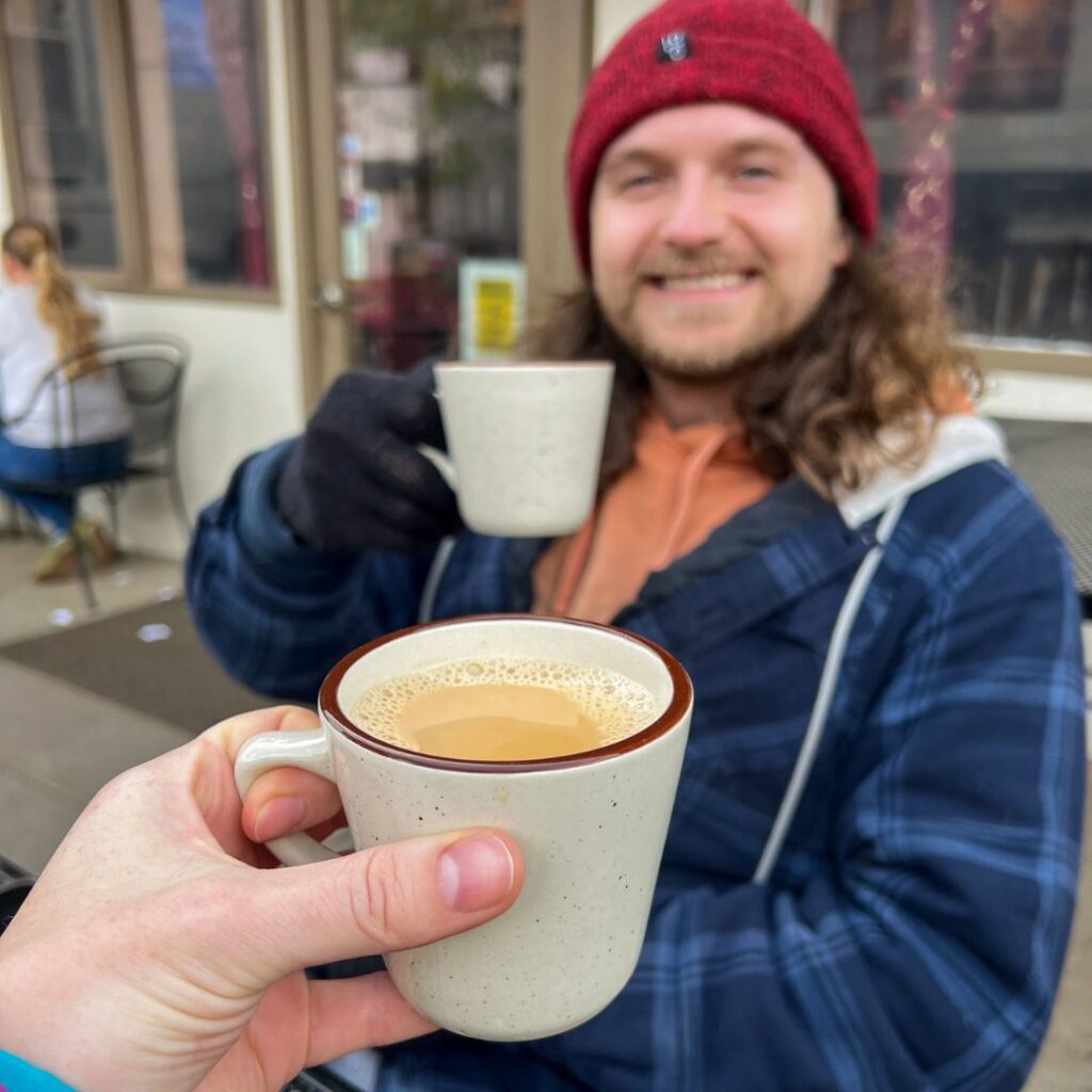 Sipping Masala chai in Estes Park