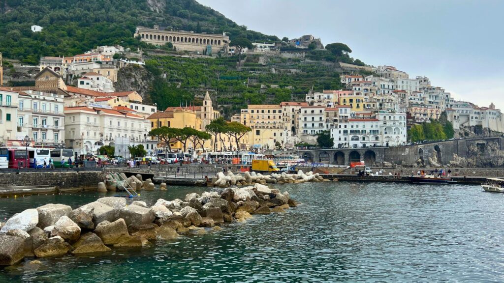 Ferry harbor in Amalfi - Rome to Amalfi Coast Itinerary