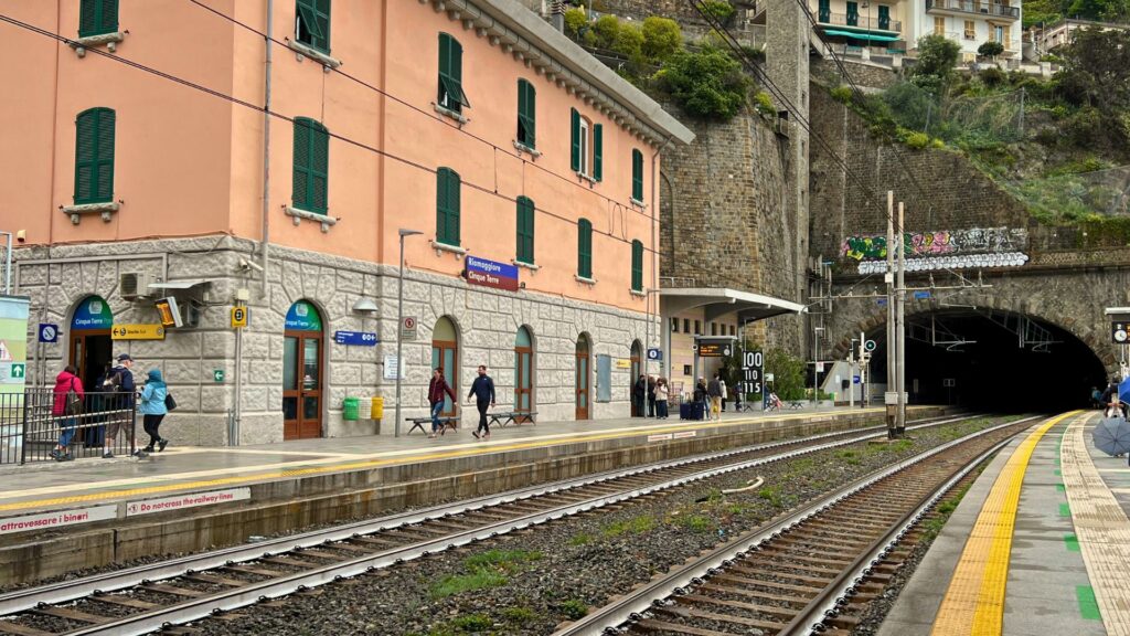 Vernazza Train Stop in Cinque Terre Italy - Traveling by Train in Italy