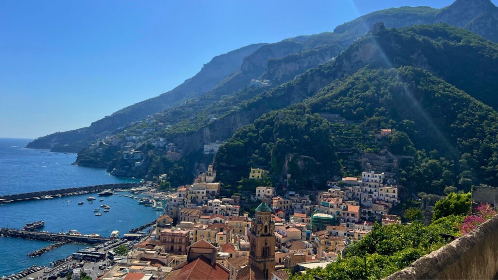 View of Amalfi from the mountain