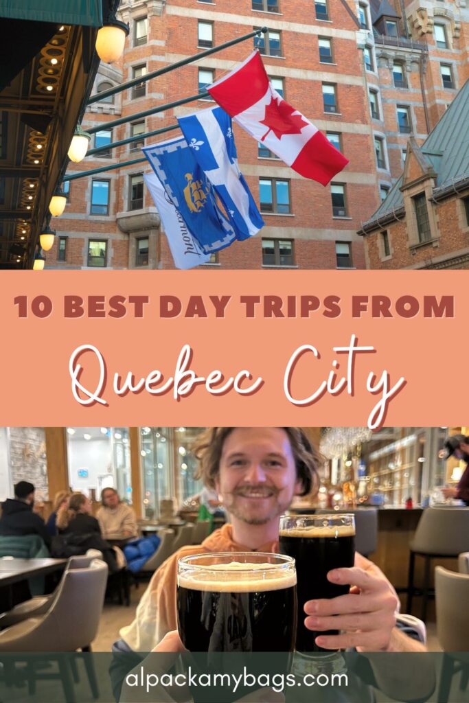 Best Day Trips from Quebec City Pinterest Cover