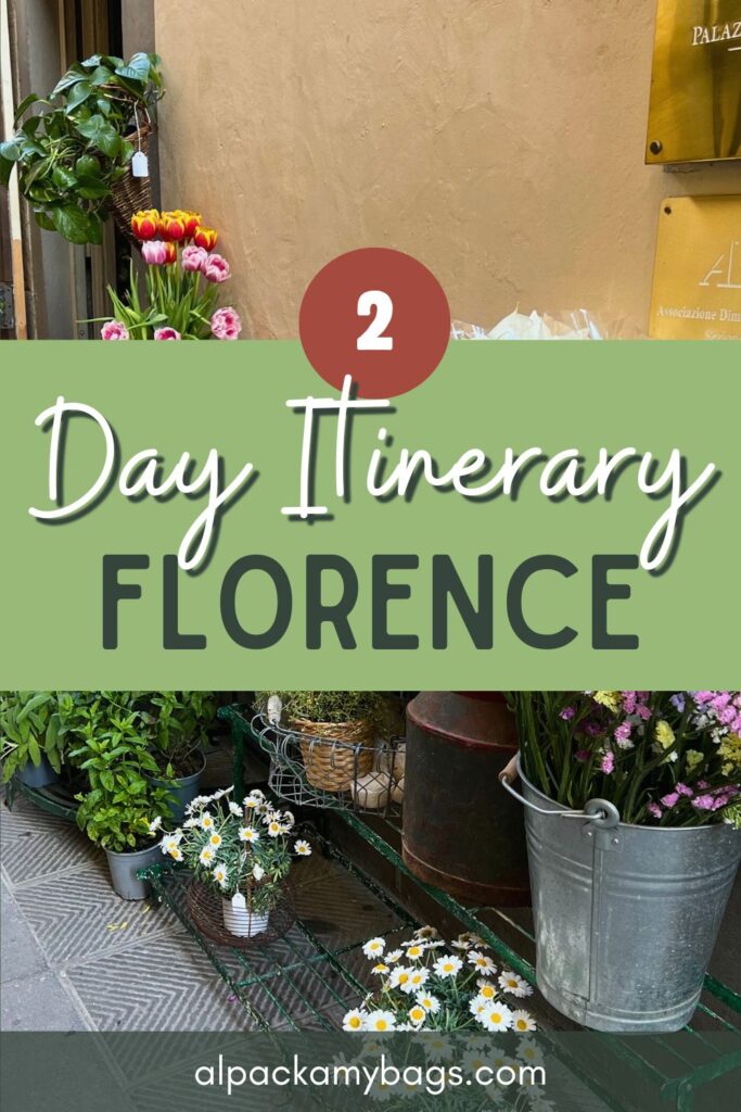 2 Day Florence Itinerary Pin Cover