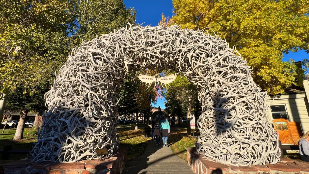 Antler Arch in Downtown Jackson Wyoming