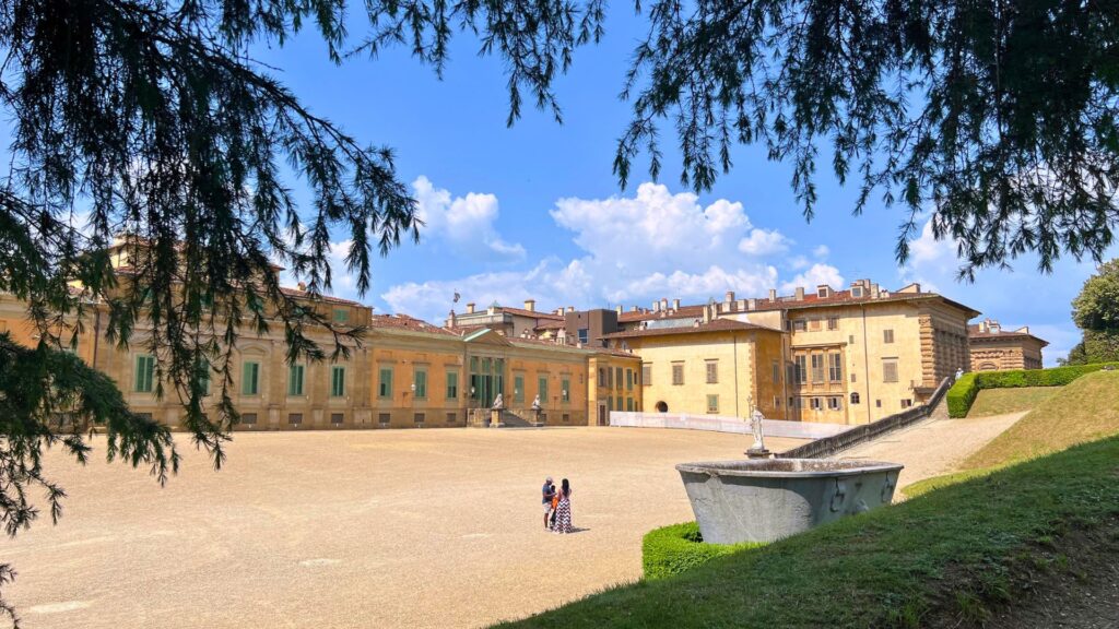 Back of Pitti Palace Florence Italy