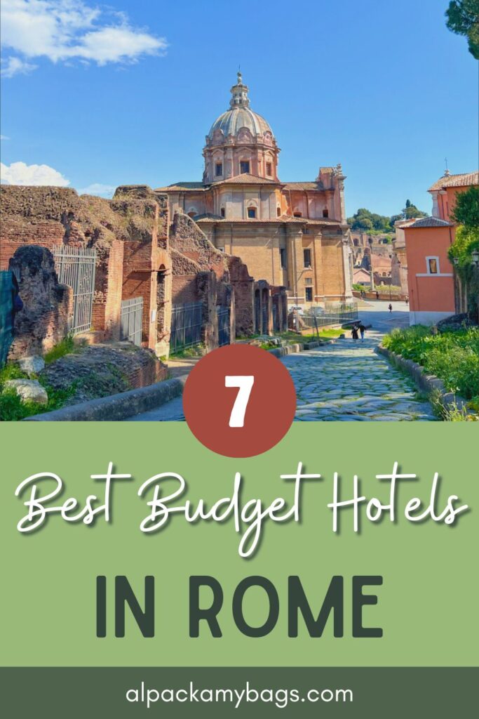 Best Budget Hotels in Rome Pin