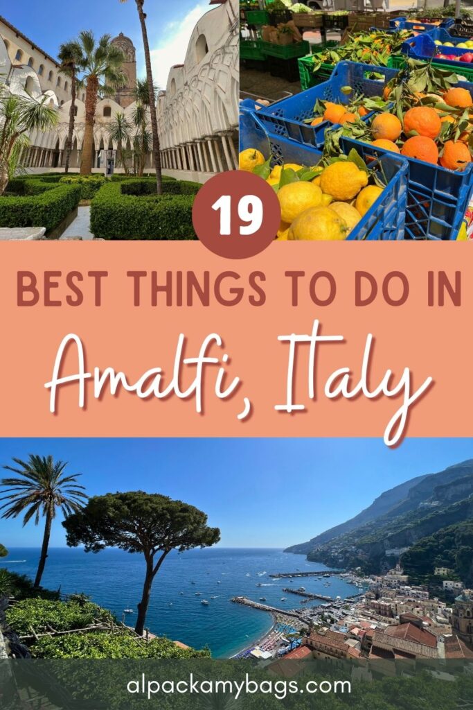 Best Things to Do in Amalfi Italy (Pin Cover)