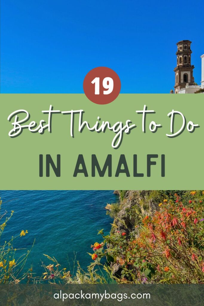 Best Things to Do in Amalfi Italy (Pin Cover)