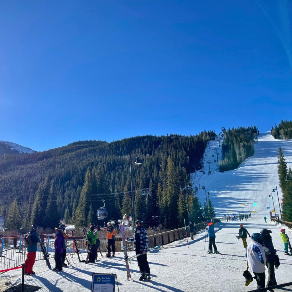 Bottom of the ski run in Keystone CO