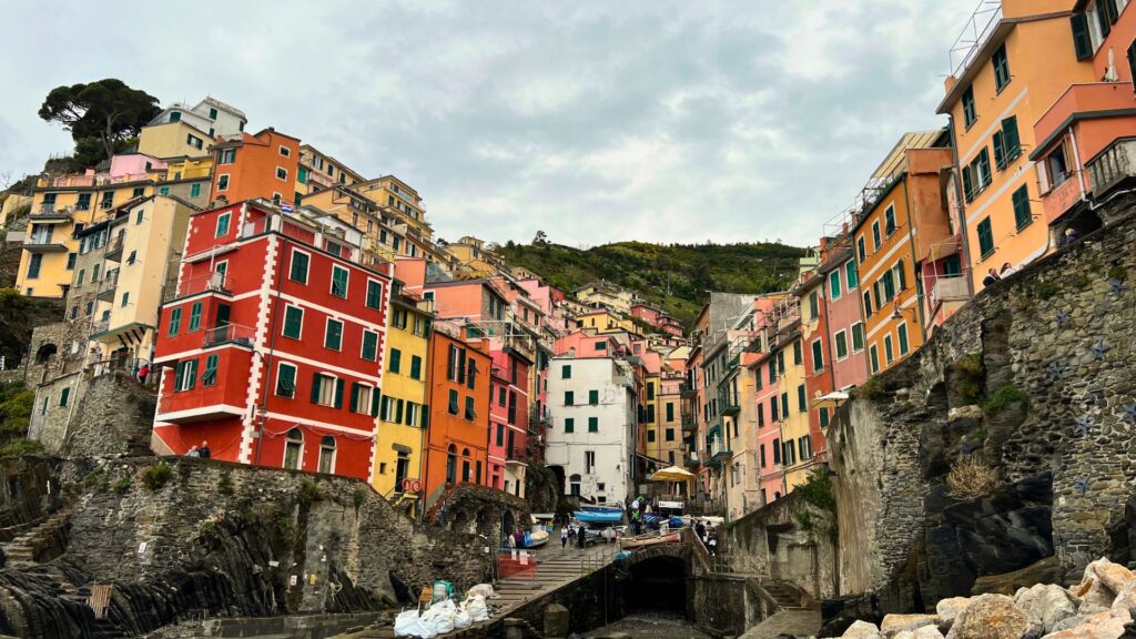 Buildings of Riomaggiore Cinque Terre Italy