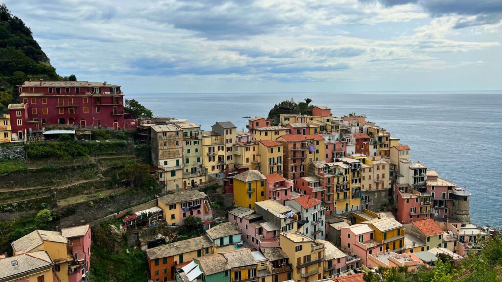 Colorful buildings in Manarola Cinque Terre Italy