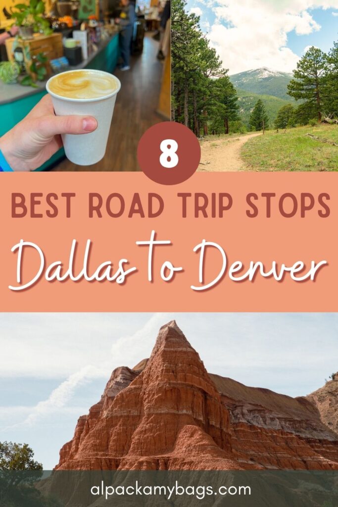 Dallas to Denver Road Trip Pin Cover