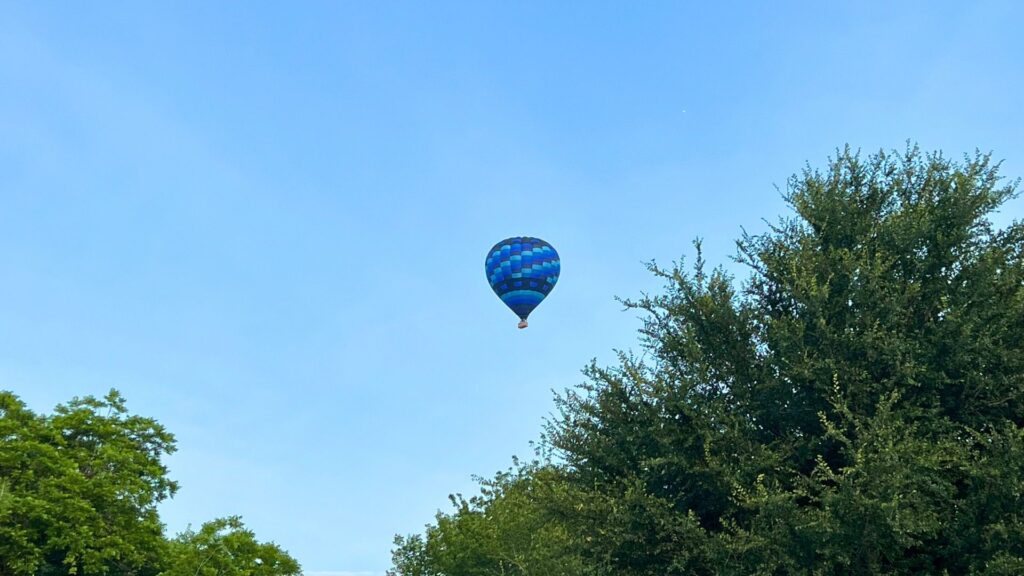 Hot air balloon in McKinney TX