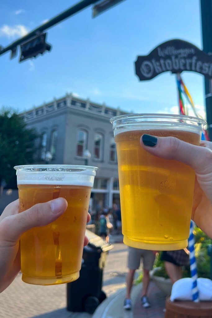 Oktoberfest Beers in Downtown McKinney TX