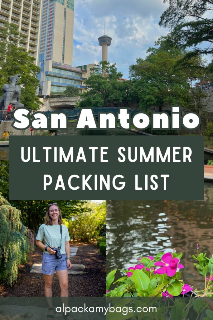 San Antonio Summer Packing List Pin Cover