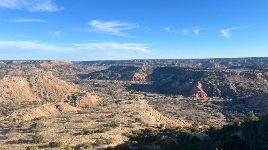 Wide View of Palo Duro Canyon Texas