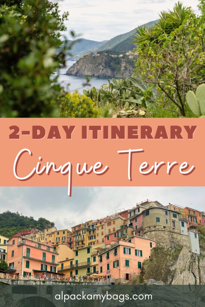 2 day cinque terre itinerary pin