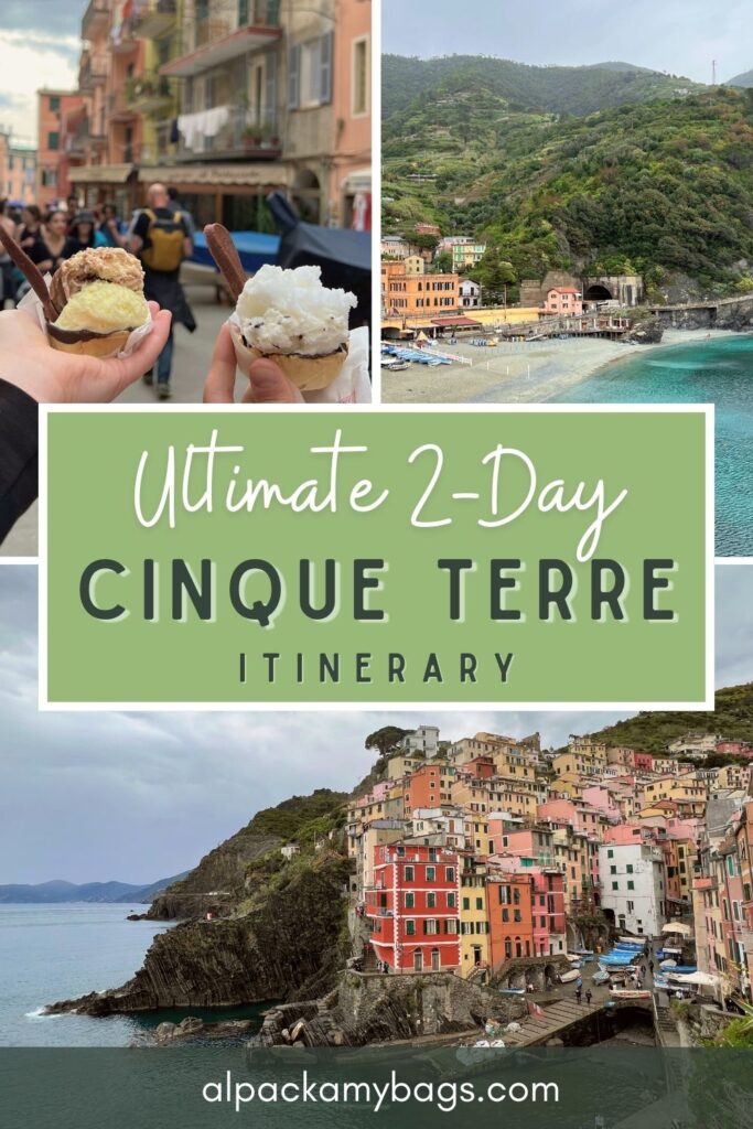 2 day cinque terre itinerary pin