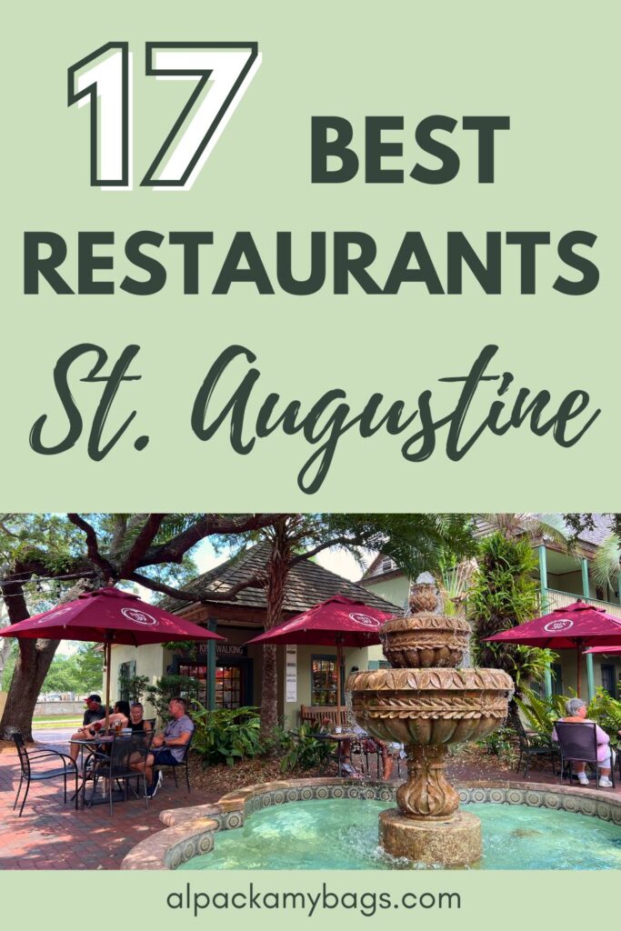 Best Restaurants in St Augustine Pin