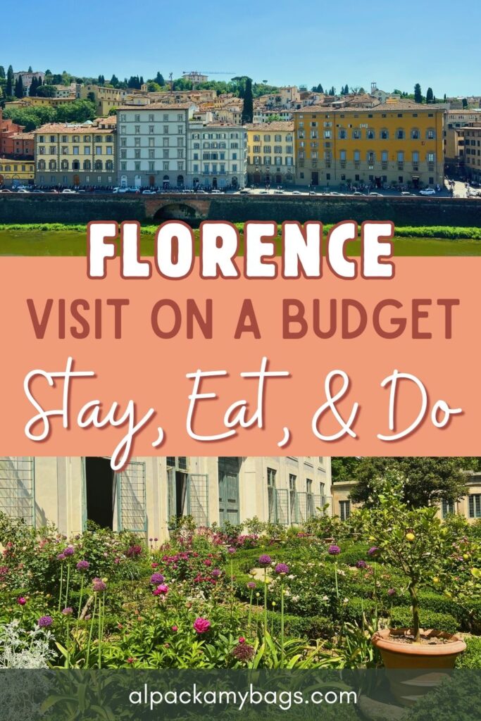 Florence Italy on a Budget Pin