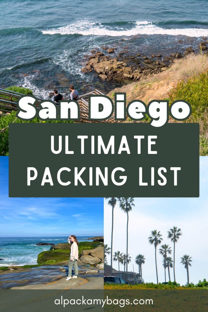 San Diego Packing List Pin