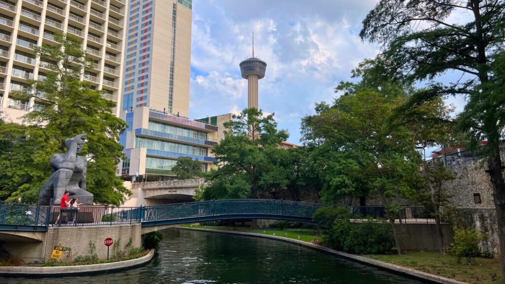 Tower of the Americas and Riverwalk View San Antonio