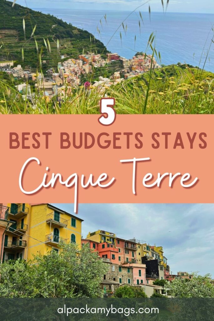 Where to Stay in Cinque Terre on a Budget Pin