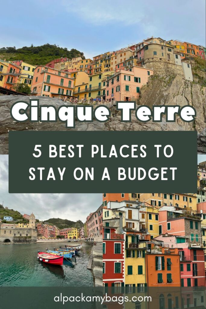 Where to Stay in Cinque Terre on a Budget Pin