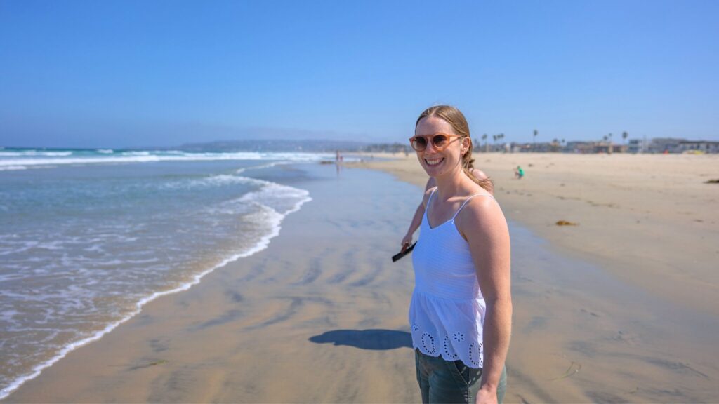 Woman on the San Diego Beach