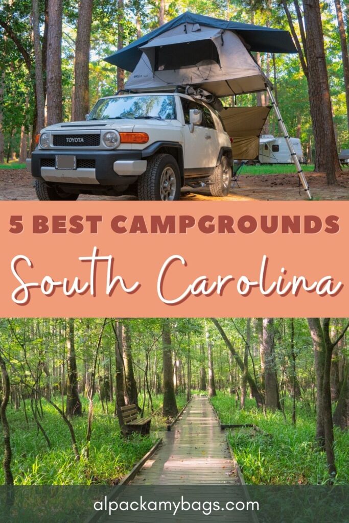 best campgrounds in south carolina pin