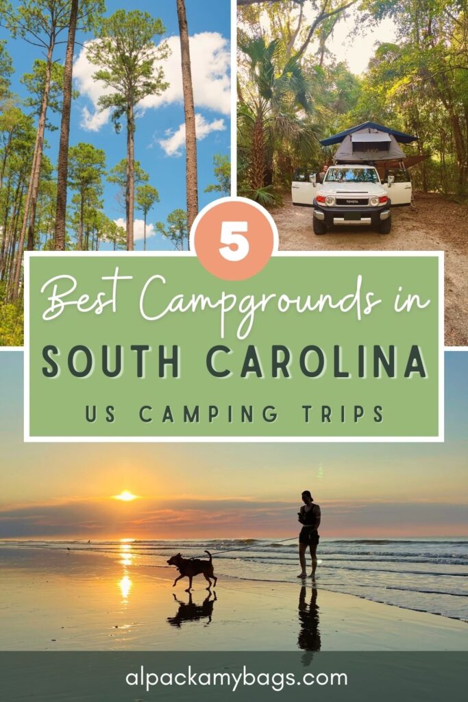 best campgrounds in south carolina pin